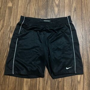 Nike * Vintage Y2K Nike Dazzles * Men’s Shiny Black Silky Satin * Size Large